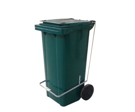 Coletor de Lixo 120L com Rodas e Pedal