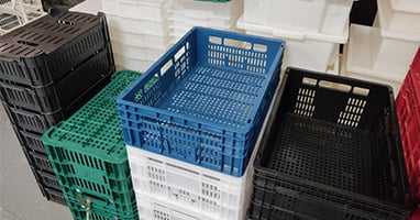 Caixas plásticas para armazenamento e transporte